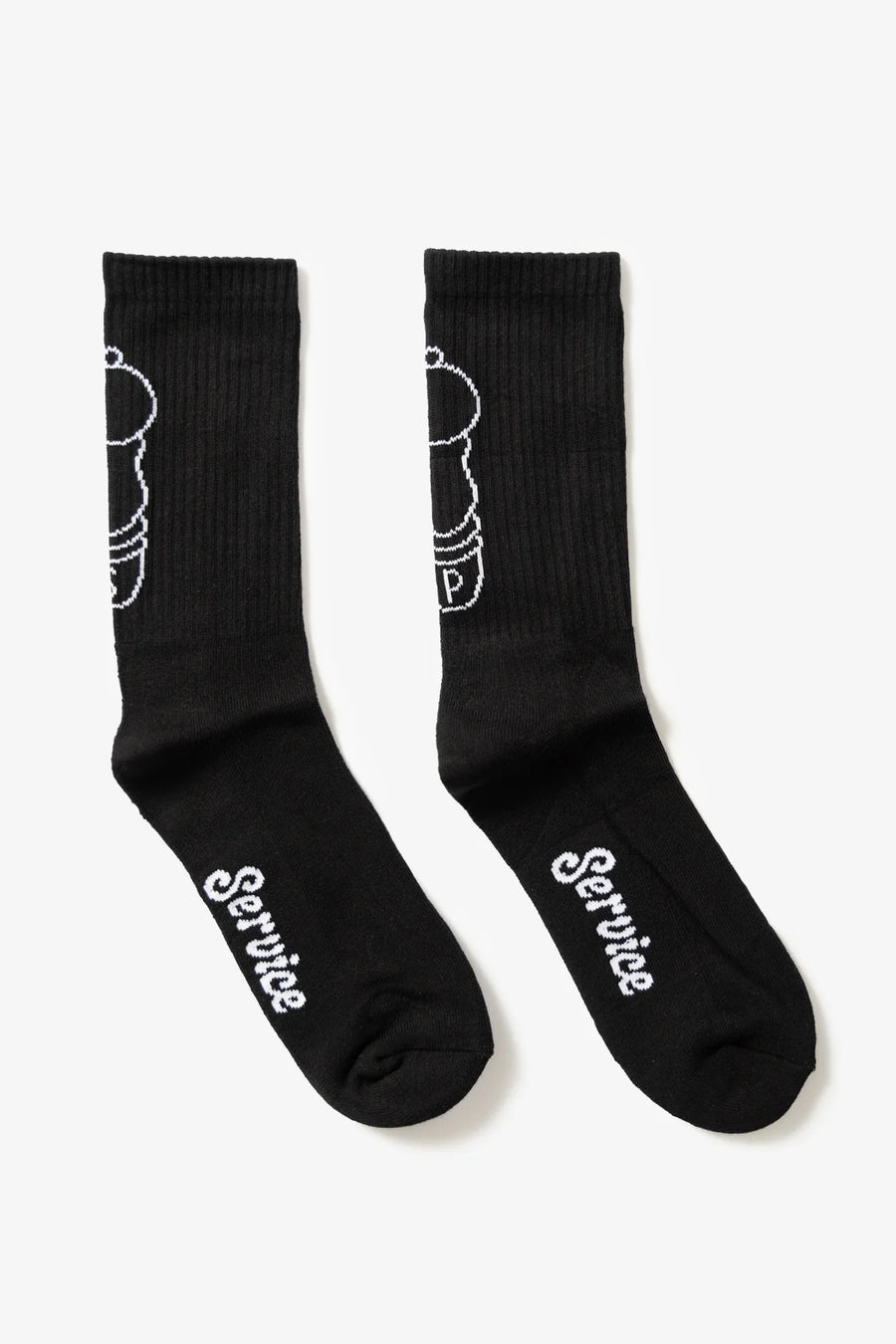 SERVICE WORKS   Salt   Pepper Socks   Black   2
