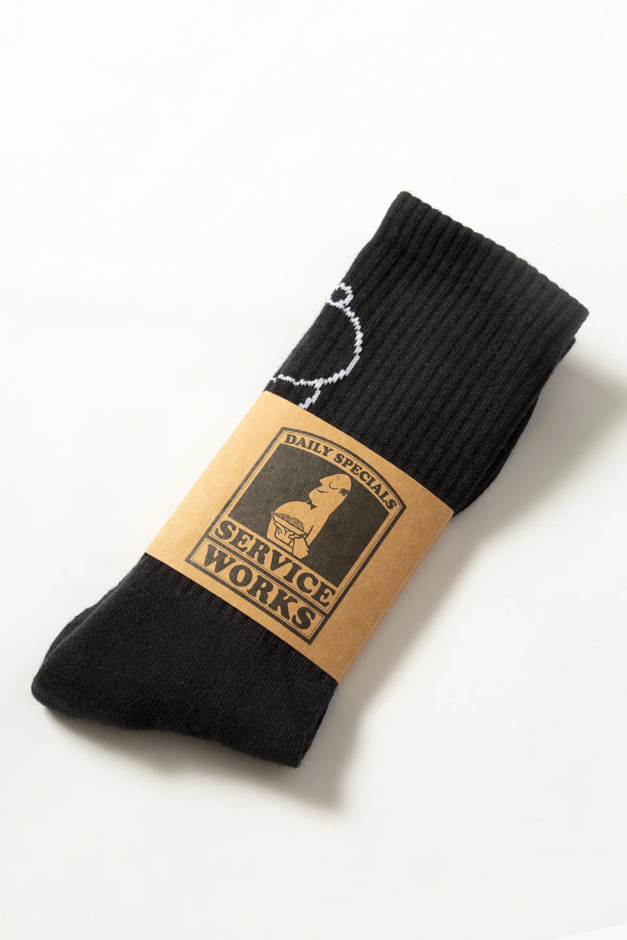 SERVICE WORKS   Salt   Pepper Socks   Black   5