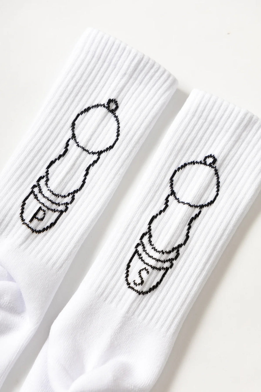 SERVICE WORKS   Salt   Pepper Socks   White   3