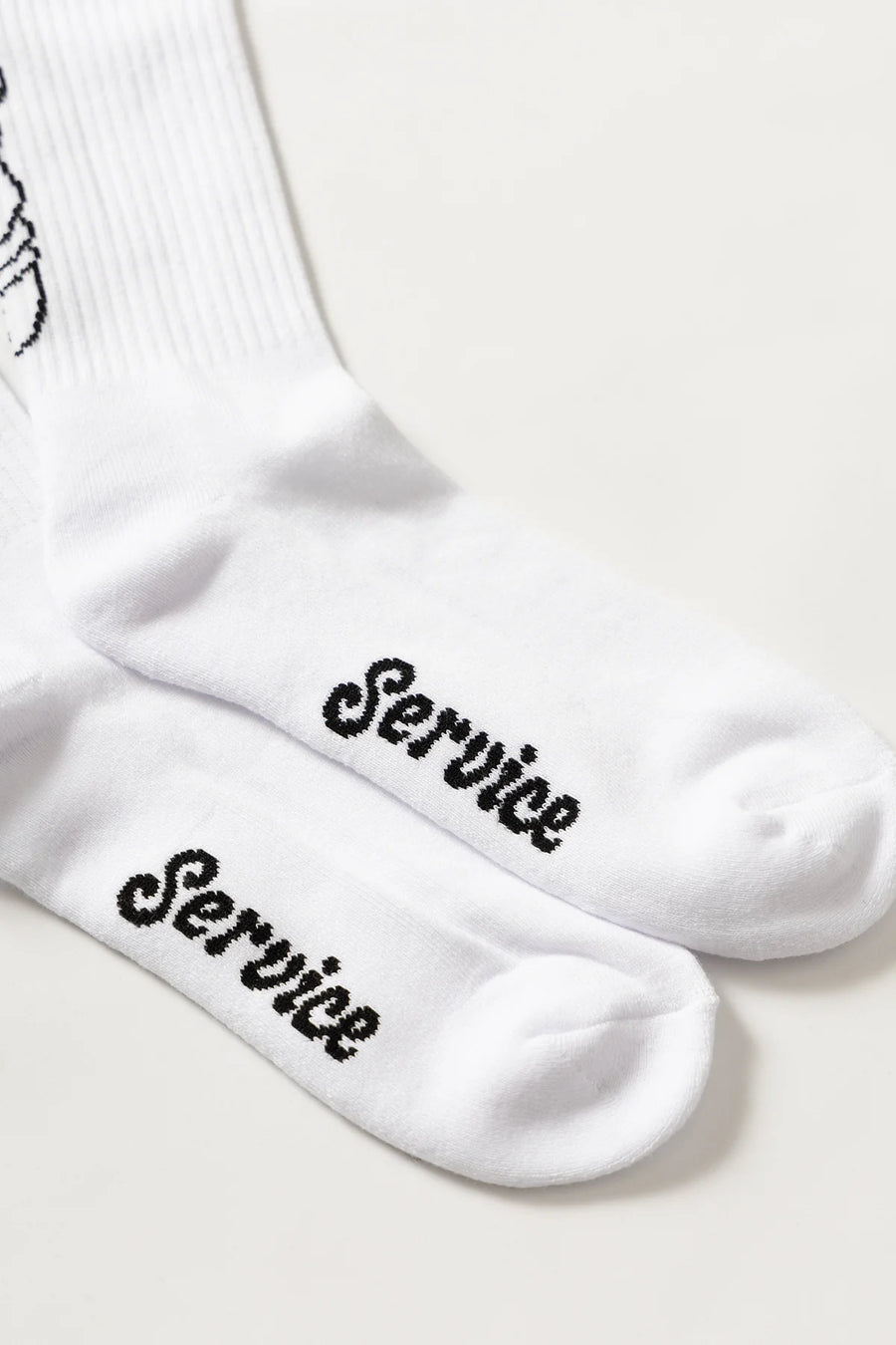 SERVICE WORKS   Salt   Pepper Socks   White   4