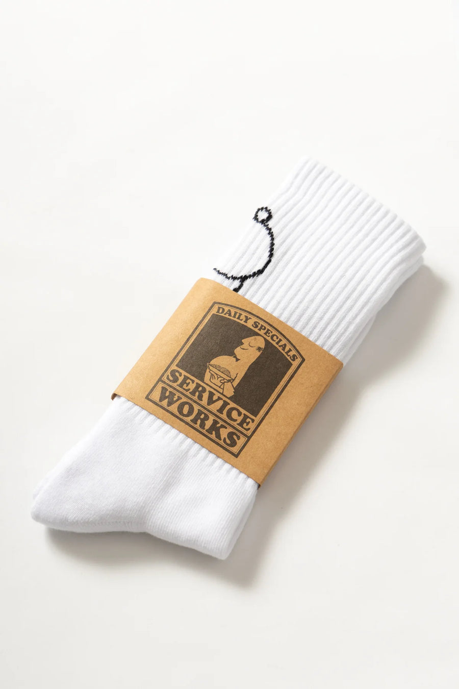 SERVICE WORKS   Salt   Pepper Socks   White   5