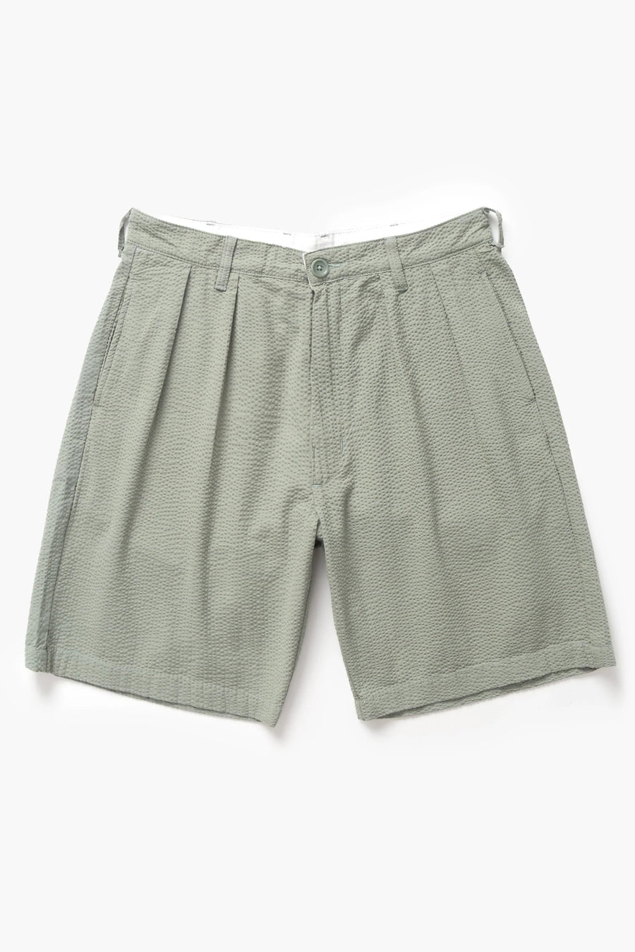 SERVICE WORKS   Seersucker Part Timer Shorts   Sage   1