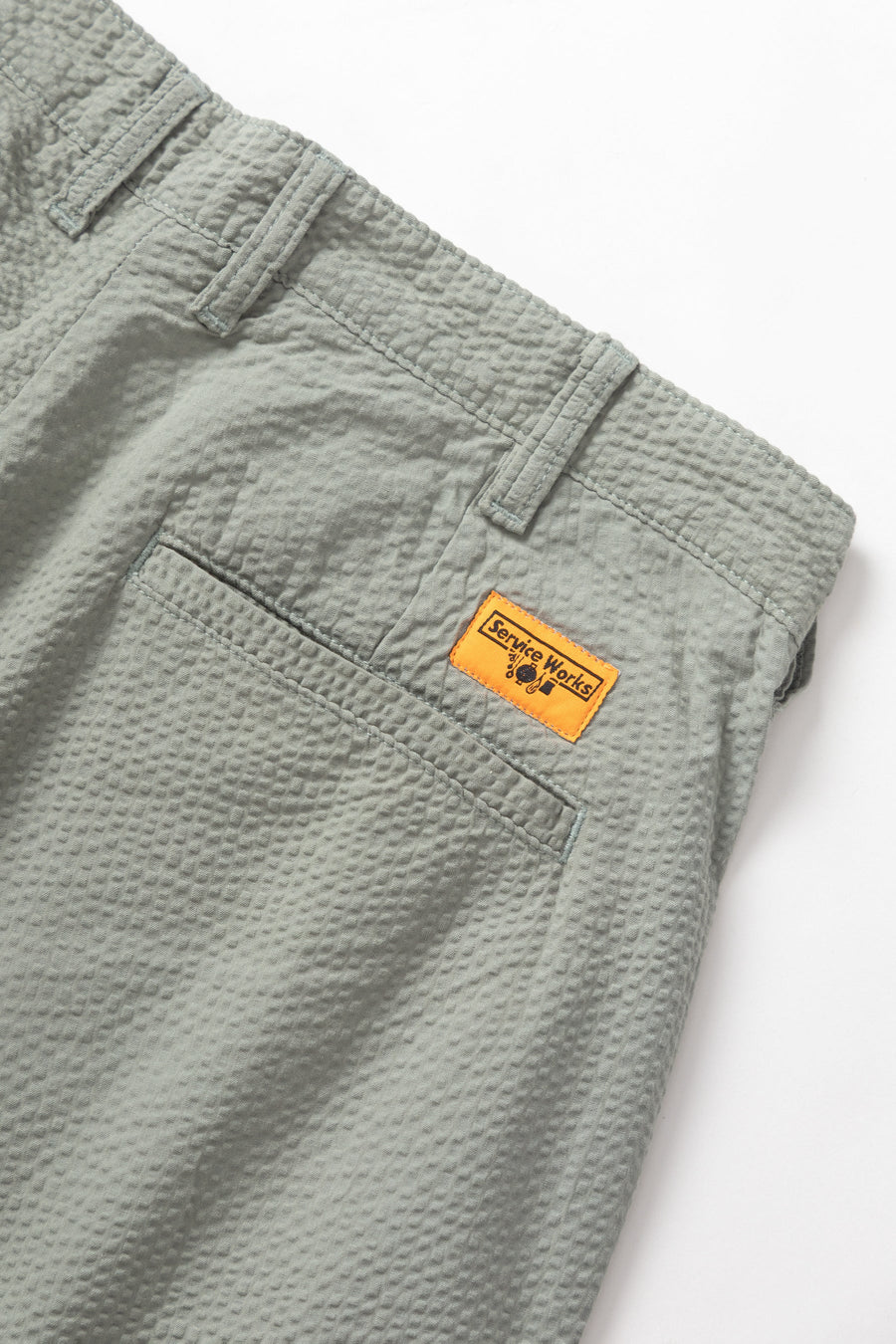 SERVICE WORKS   Seersucker Part Timer Shorts   Sage   5