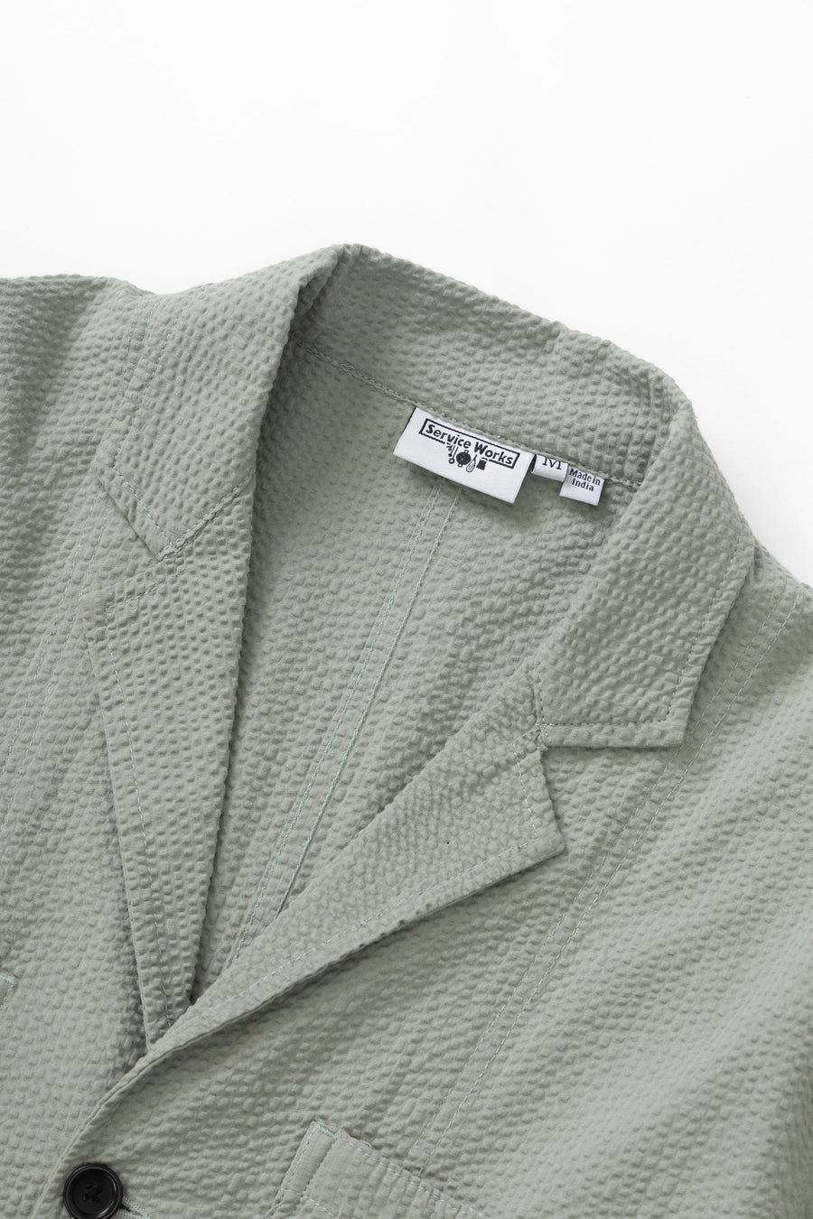 SERVICE WORKS   Seersucker Server Suit Jacket   Sage   2