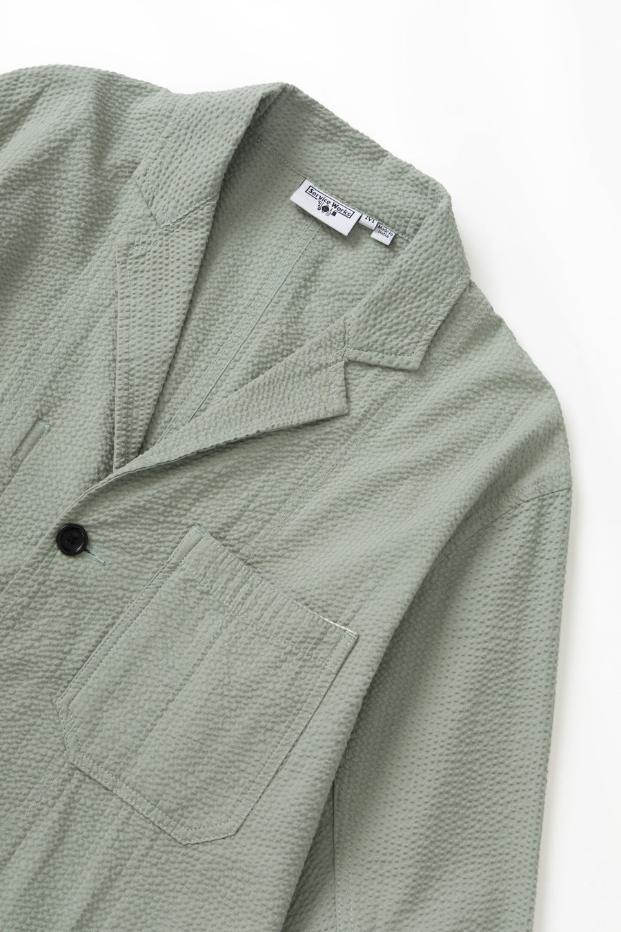 SERVICE WORKS   Seersucker Server Suit Jacket   Sage   4