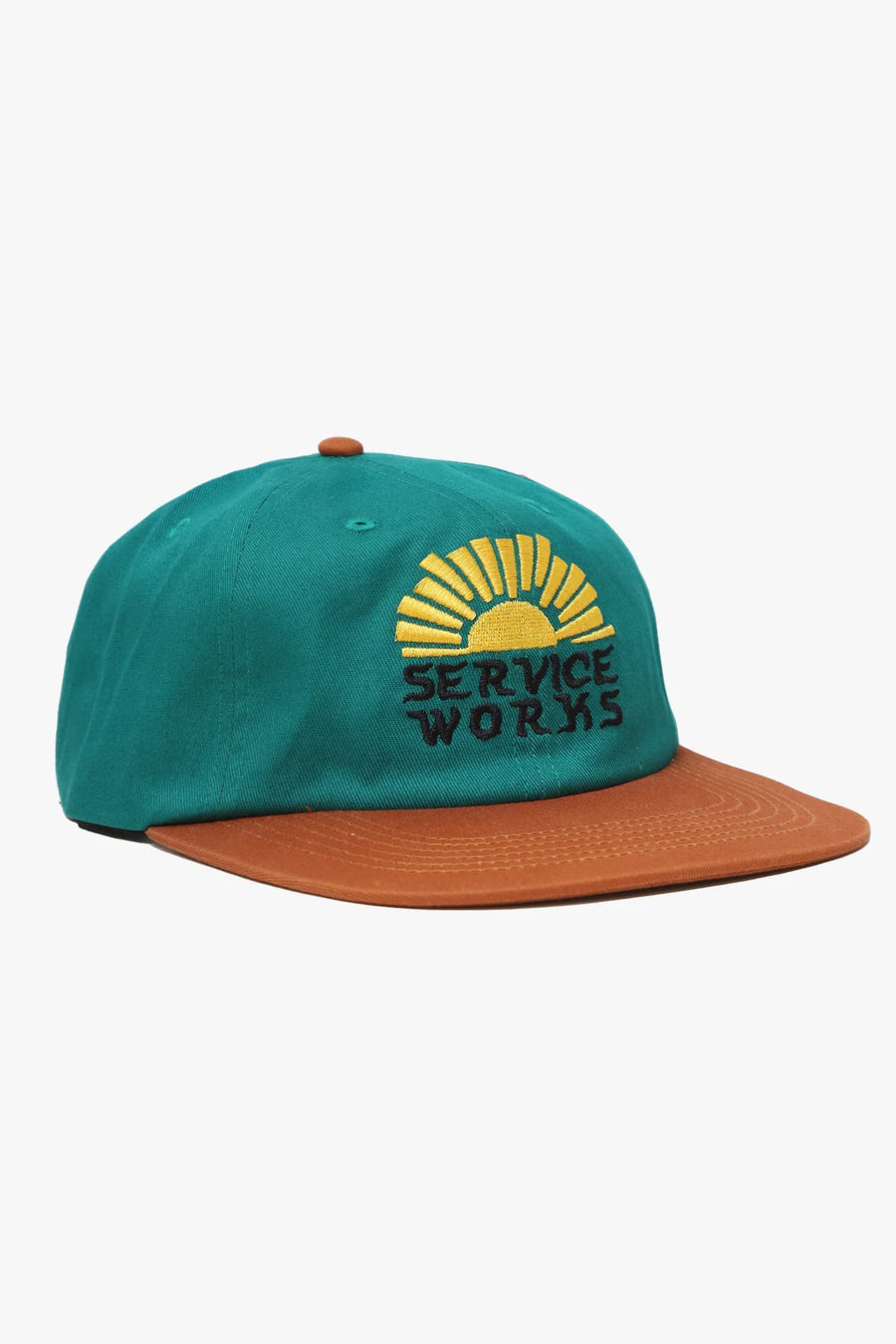 Service Works Casquette Sunnyside Up — Teal/Brown