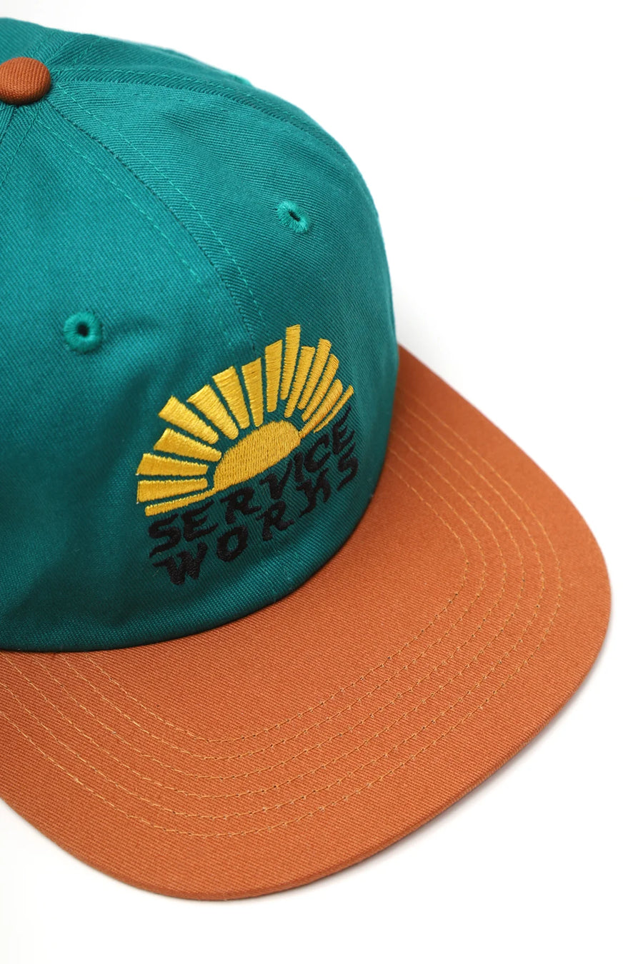 SERVICE WORKS   Sunny Side Up Cap   Teal Brown   2
