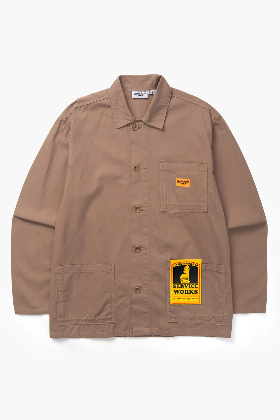 Service Works Veste Twill Work Jacket — Mushroom