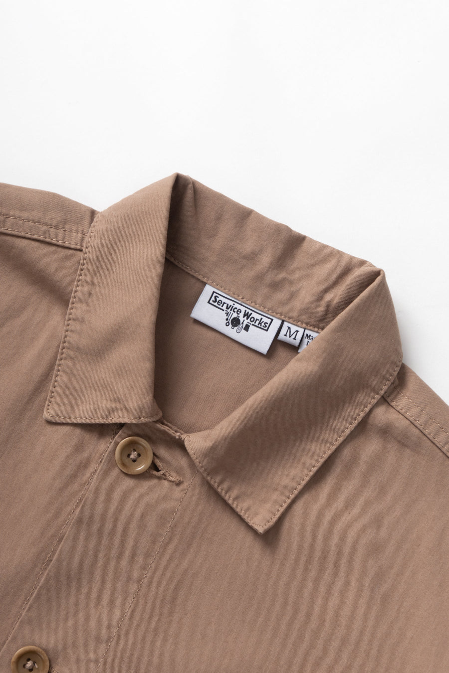 SERVICE WORKS   Twill Chore Shirt   Mushroom   2