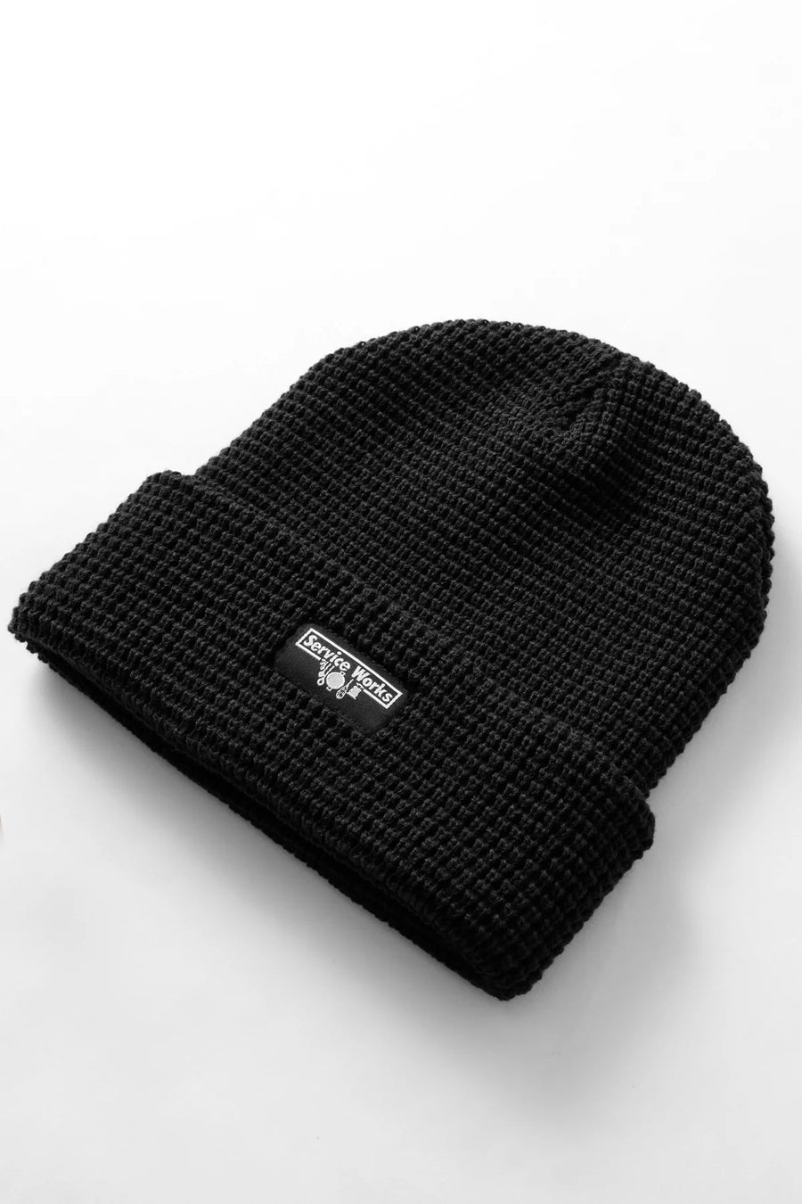 SERVICE WORKS   Waffle Logo Beanie   Black   2
