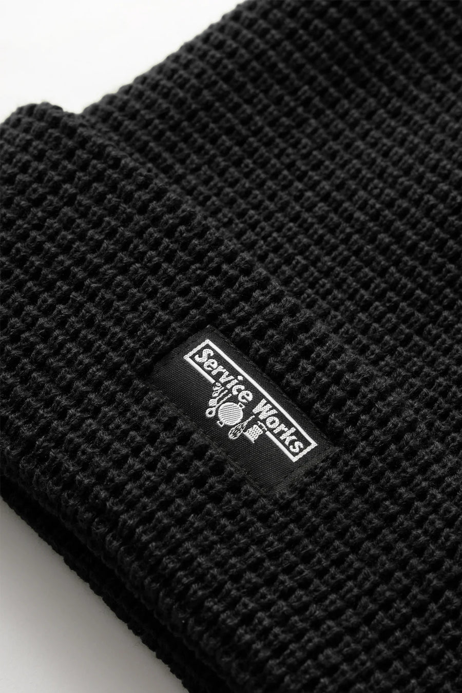 SERVICE WORKS   Waffle Logo Beanie   Black   3