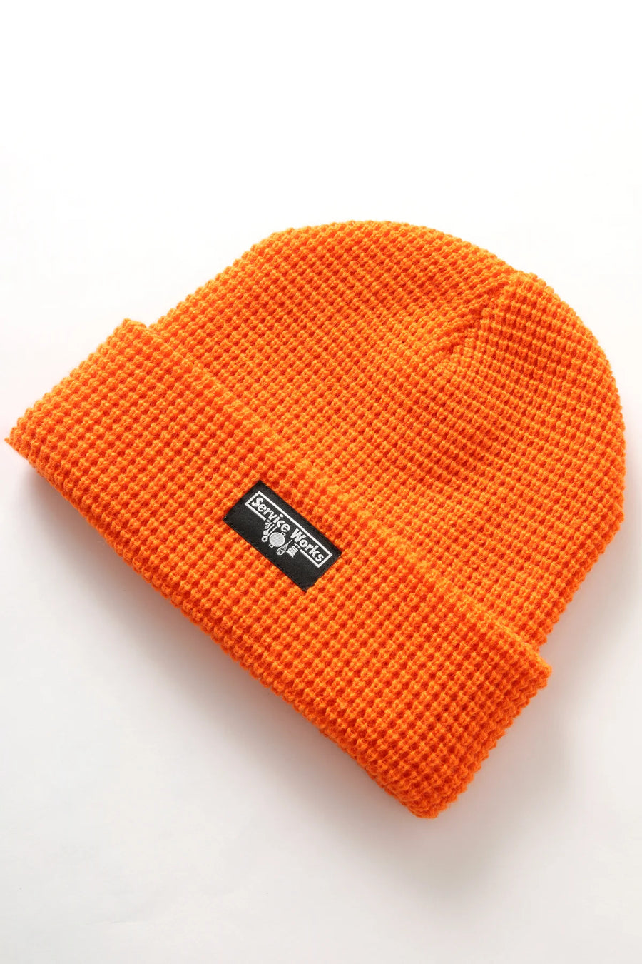 SERVICE WORKS   Waffle Logo Beanie   Orange   2