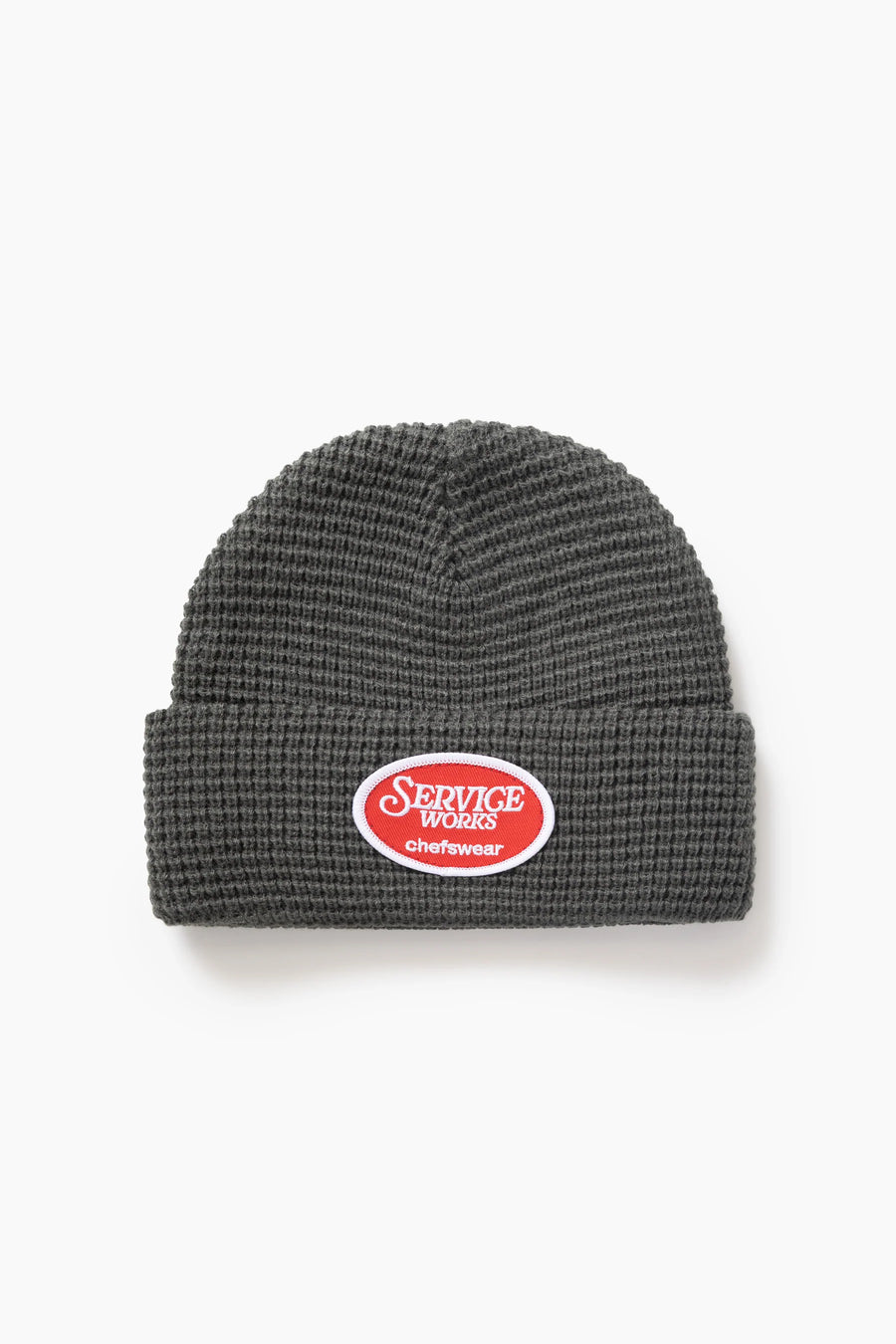 SERVICE WORKS   Waffle Patch Beanie   Grey   1