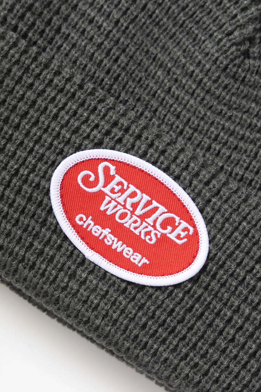 SERVICE WORKS   Waffle Patch Beanie   Grey   2