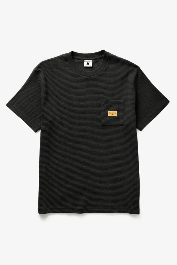 Service Works T-shirt Waffle Pocket Tee — Black