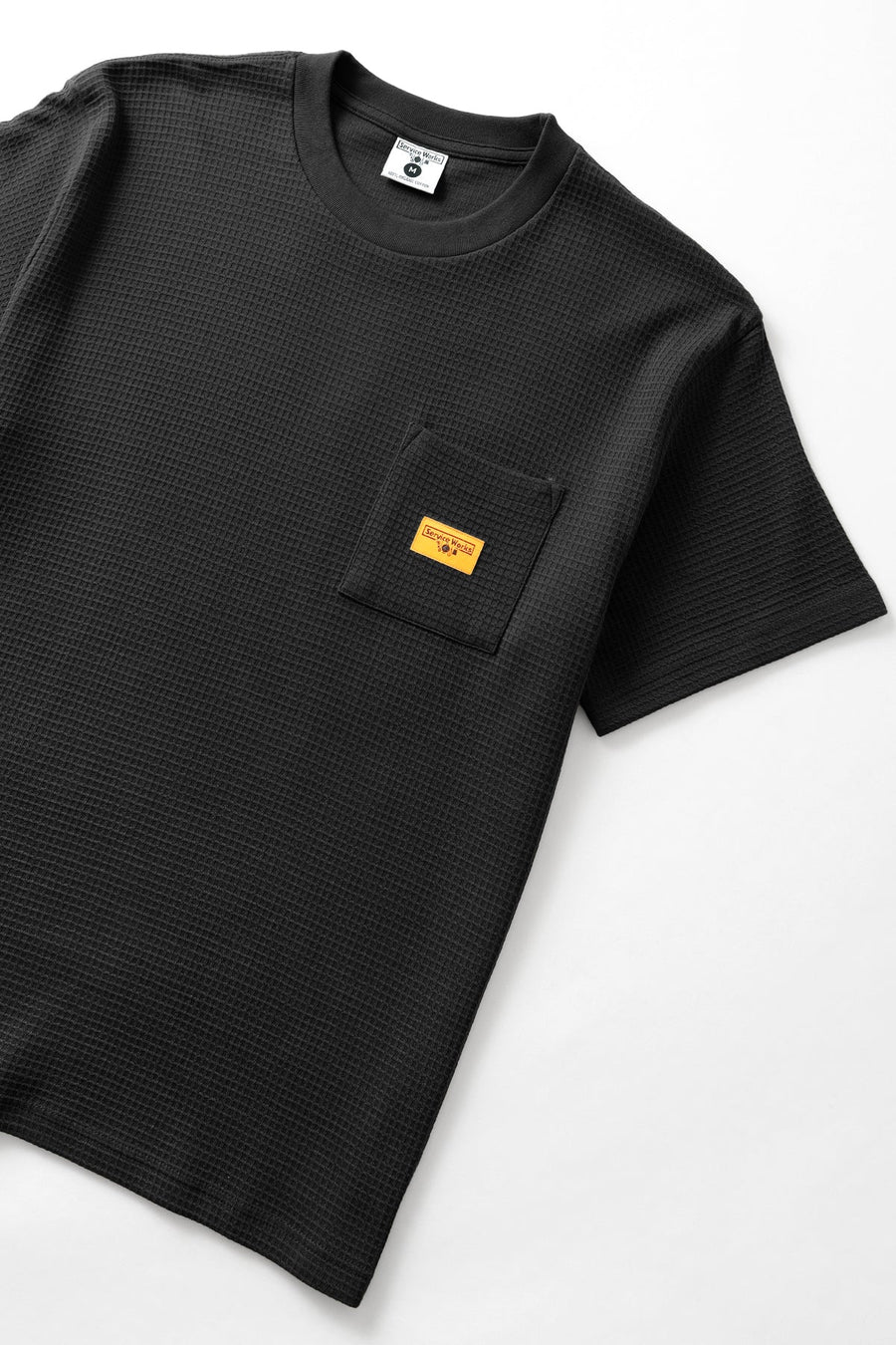 SERVICE WORKS   Waffle Pocket Tee   Black   2