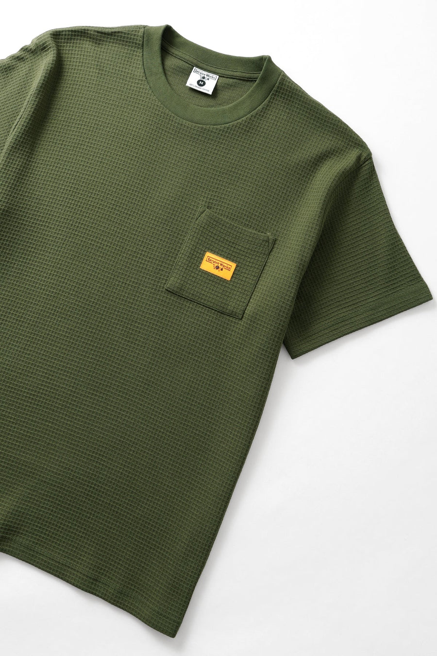 SERVICE WORKS   Waffle Pocket Tee   Olive   2