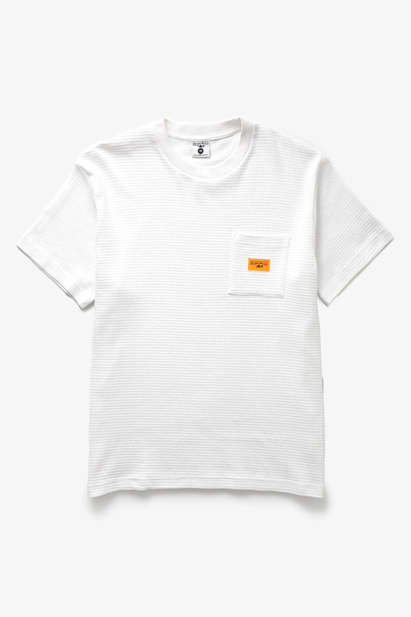 Service Works T-shirt Waffle Pocket Tee — White