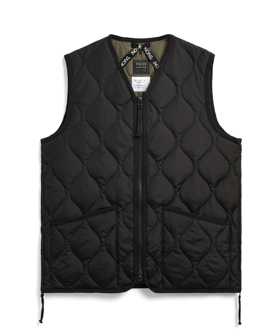 Taion Doudoune Military Sans Manches Col V