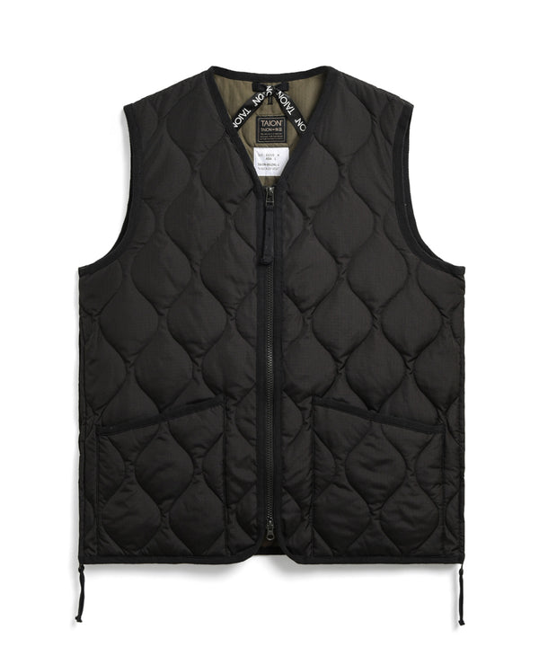 Taion Gilet Military Zippé Col V — Multicoloris
