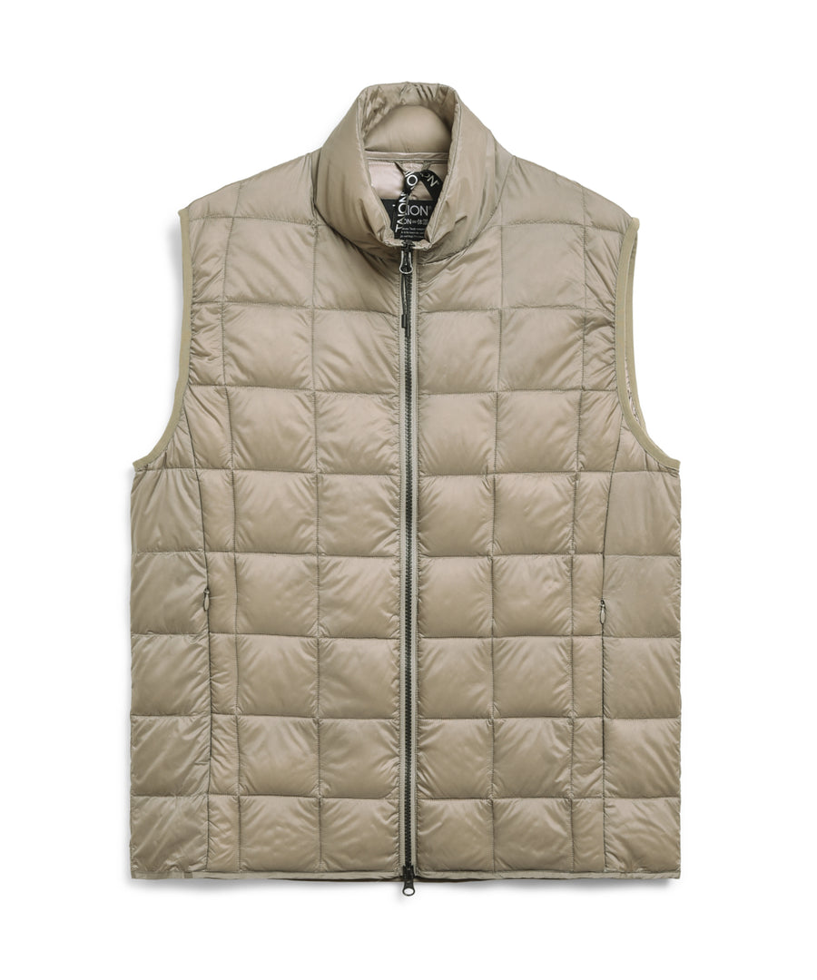 Taion Gilet Col Haut Double Zip — Multicoloris