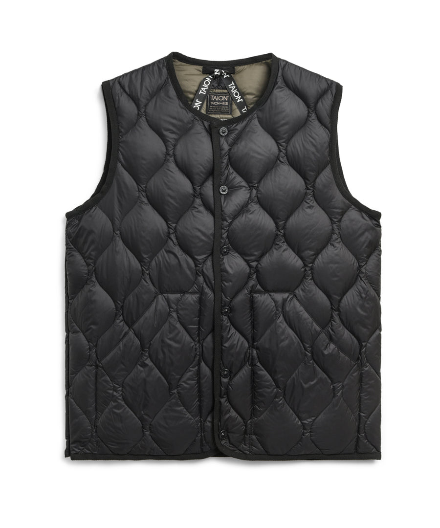 Taion Gilet Military Sans Manches Col Rond