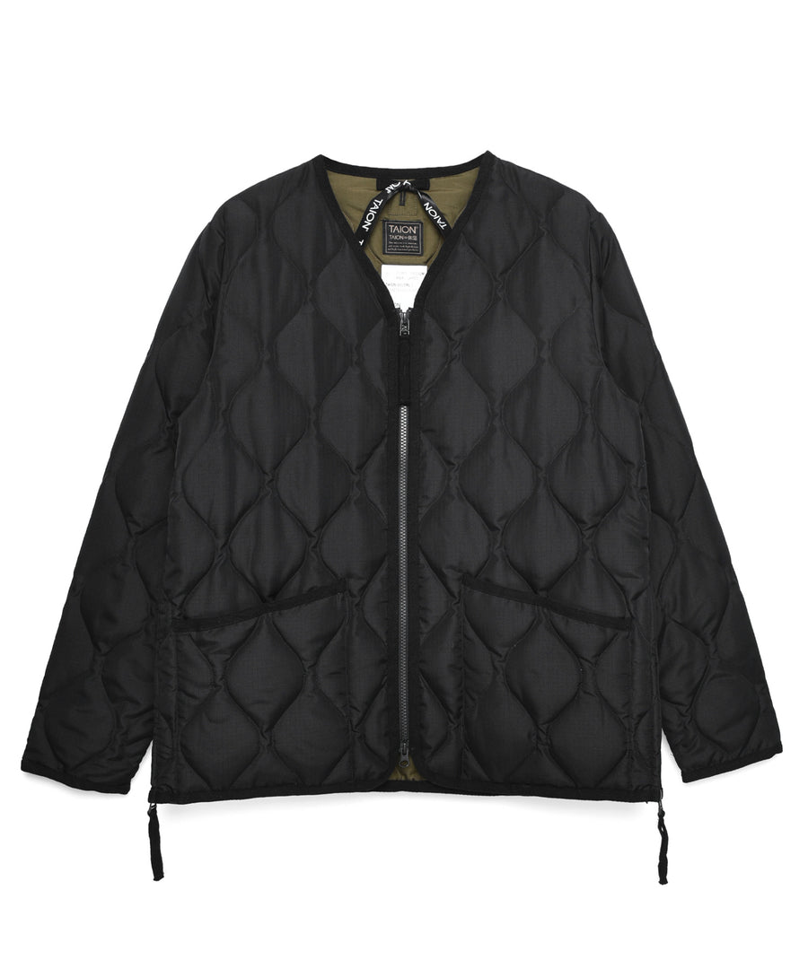 Taion Veste Military Zippée Col V — Multicoloris