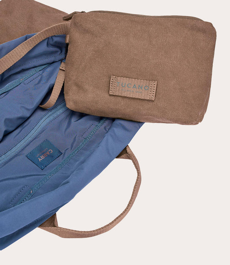 Tucano Carry Shopper Medium — Black / Grey / Brown Homme-TUCANO-Industrie