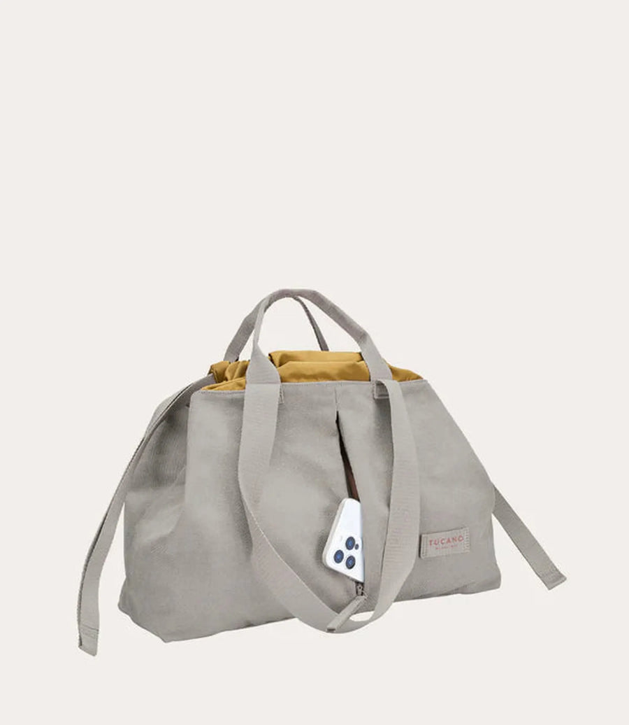 Tucano Carry Shopper Medium — Black / Grey / Brown Homme-TUCANO-Industrie