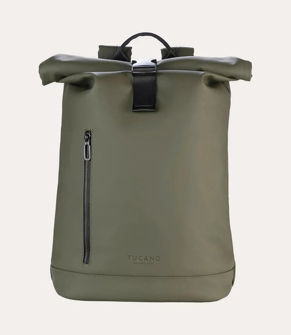 Tucano Gommo Backpack Roll Top 15" — Military Green 22,5L