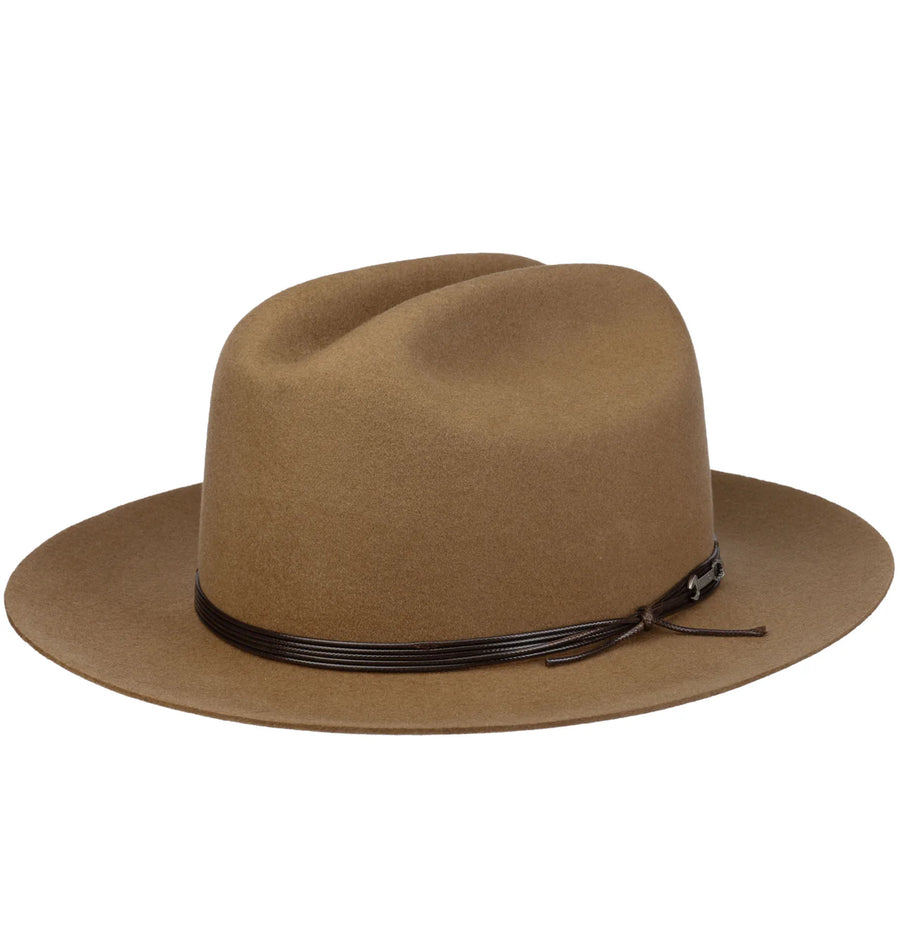 Stetson Chapeau Western Wool Felt Garage Theme — Light Almond