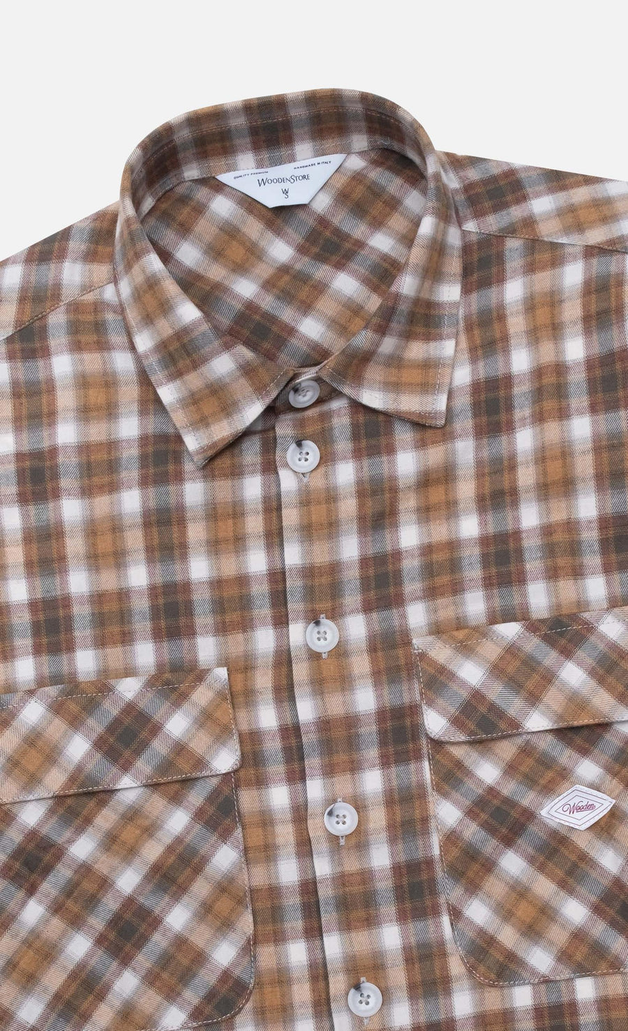 Wooden Camicia Ronny — Autumn / Bianco Homme-WOODEN-Industrie