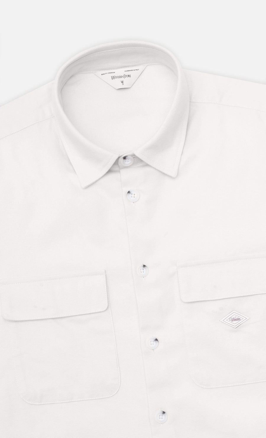 Wooden Camicia Ronny — Autumn / Bianco Homme-WOODEN-Industrie