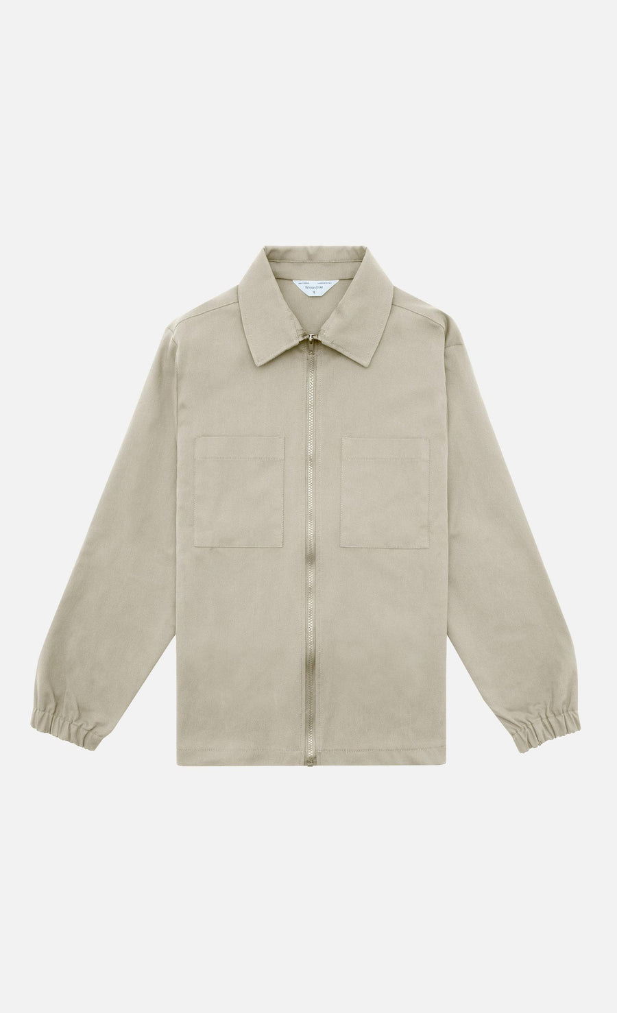 Wooden Chemise Zip Shirt — Beige