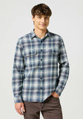 Wrangler 2 PKT Shirt — Blue Grey