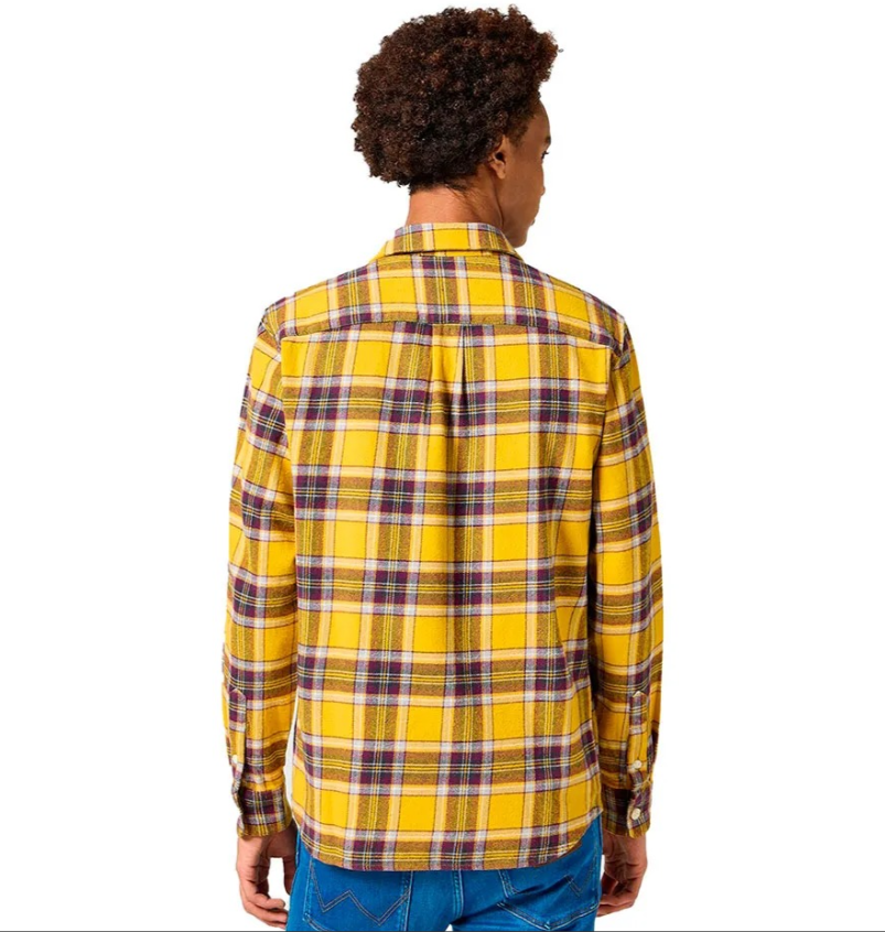 WRANGLER 2 PKT SHIRT YELLOW 2