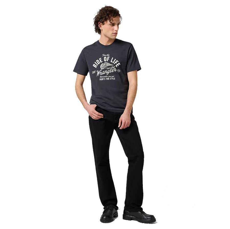 Wrangler Americana Tee Faded Black