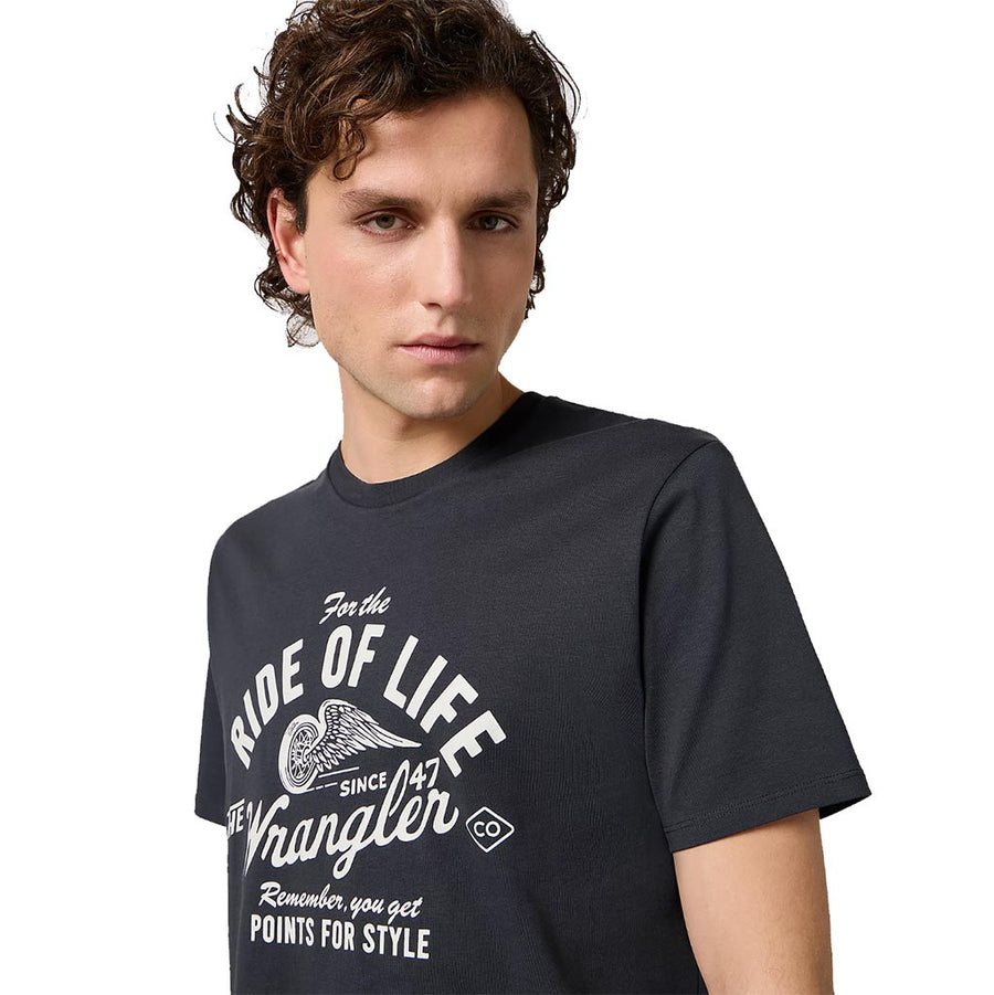 WRANGLER AMERICANA TEE FADDED BLACK 4