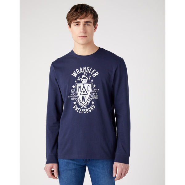 Wrangler Americana Tee — Navy