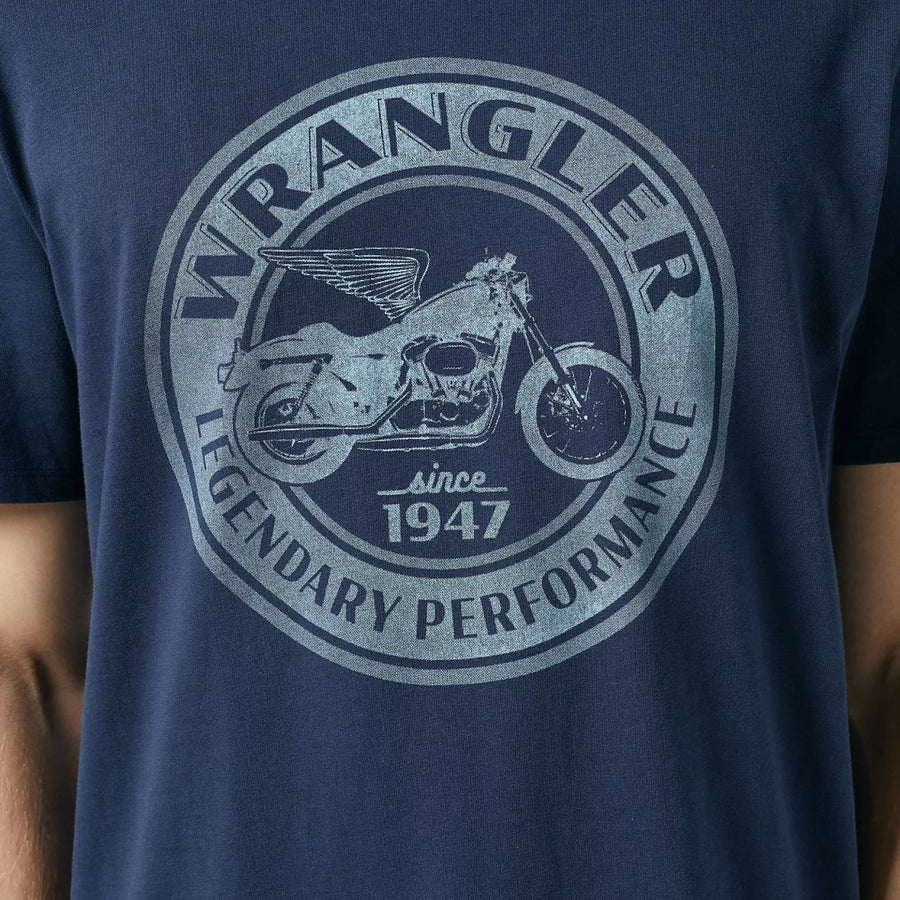 WRANGLER AMERICANA TEE NAVY 73