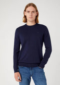 WRANGLER CREWNECK KNIT NAVY 1