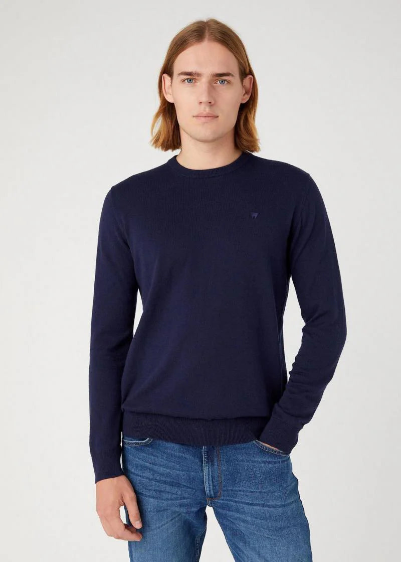 WRANGLER CREWNECK KNIT NAVY 1