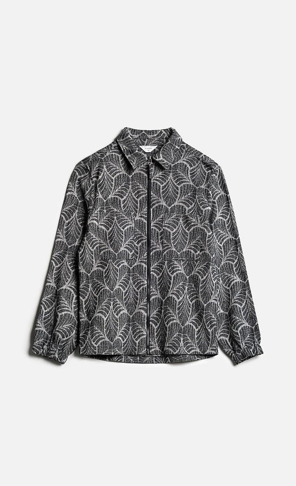 Wooden Aidan Jacket — Nero Jacquard Homme-WOODEN-Industrie