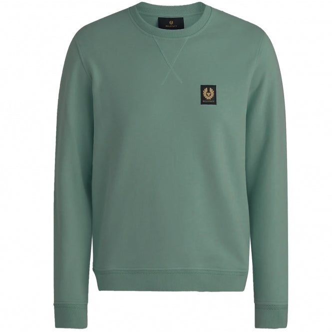 belstaff crew neck sweatshirt mineral green p62745 943065 medium