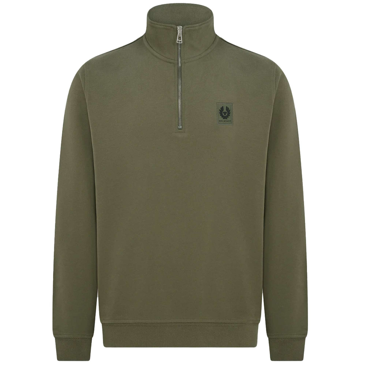 belstaff quarter zip sweatshirt surplus green p64400 976292 image