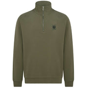 belstaff quarter zip sweatshirt surplus green p64400 976292 image
