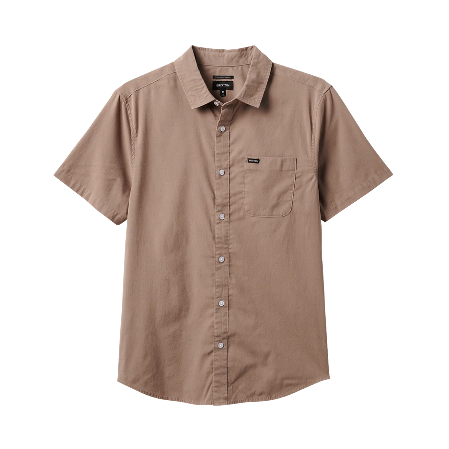brixton CHARTER SOL WASH S S WVN cinder grey sol wash 1
