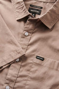 brixton CHARTER SOL WASH S S WVN cinder grey sol wash 2