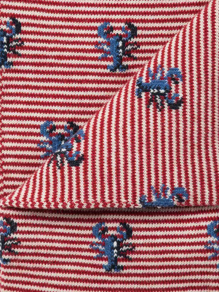 chaussettes royalties homme made in france homard rouge d1