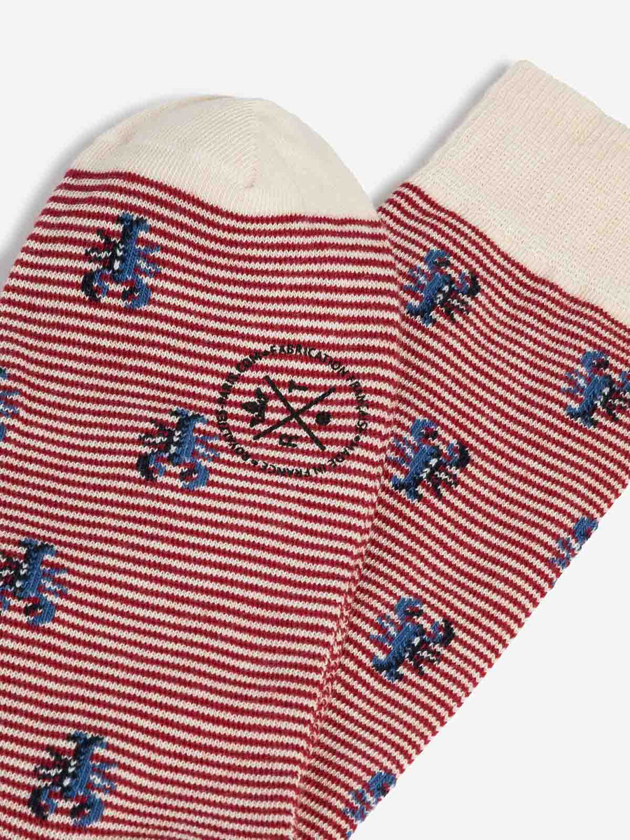 chaussettes royalties homme made in france homard rouge d2